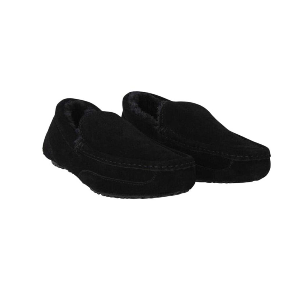 Jack Wills Mens Suede Moccasin Slippers / Black